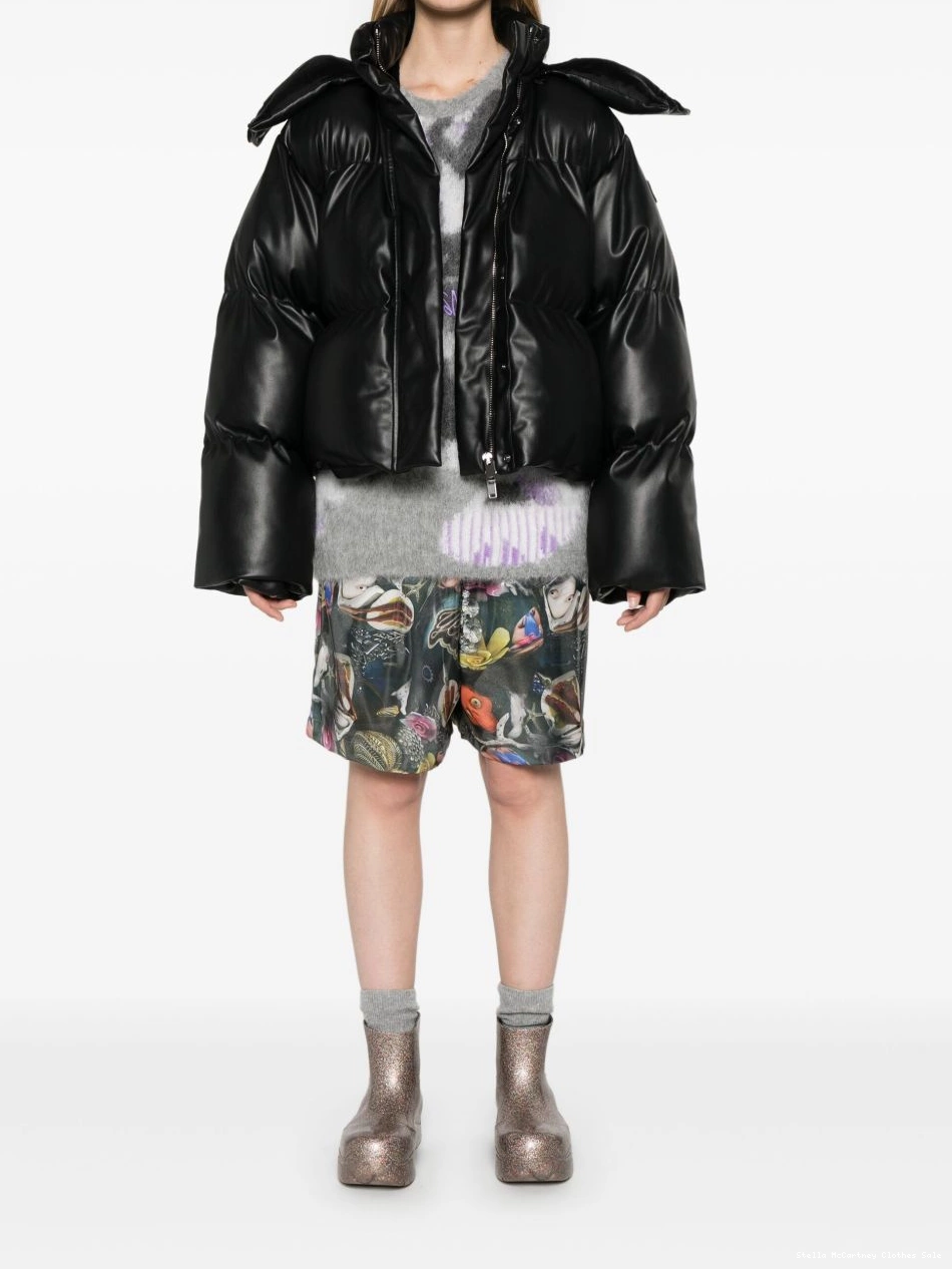 Affordable McCartney puffer Stella jacket faux-leather Women 0813
